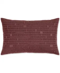 Декоративная подушка с бисерной плиткой, 14" x 22", эксклюзивно в Macy's Hotel Collection, bordeaux