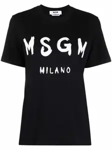 Футболка с логотипом MSGM, черный
