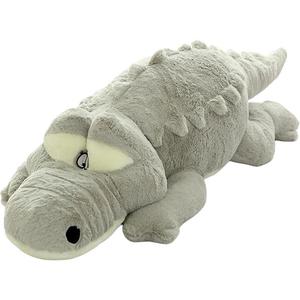 Плюшевая игрушка милый компаньон крокодил тубас реалистичная плюшевая кукла животное высота 100cm/120cm/150cm XIWANTONG, серый