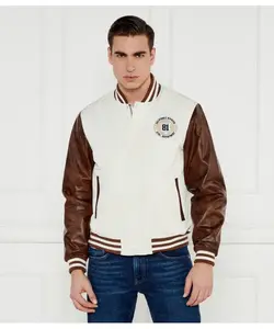 Университетский Бомбер Regular fit Guess Jeans, белый