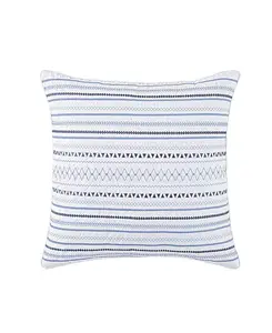 Декоративная подушка с вышивкой «Bayside», 20 x 20 дюймов J Queen New York, blue