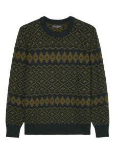 Marc O'Polo свитер с узором, синий