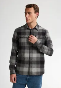 Рубашка каспер в клетку Petrol Industries, Deep Black