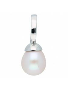 Adeliás Женский кулон из серебра 925 пробы с культивированной пресноводной жемчужиной в серебряной оправе