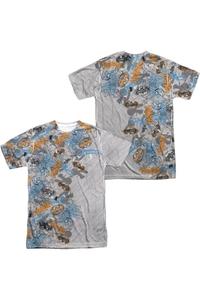 Футболка с коротким рукавом для взрослых из 100% полиэстера с рисунком Batman Gotham Knight Sketchy (принт спереди/сзади) Gildan, белый