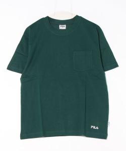 Футболка с короткими рукавами и карманом FILA, зеленый