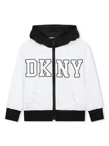 Куртка с капюшоном и логотипом Dkny Kids, белый