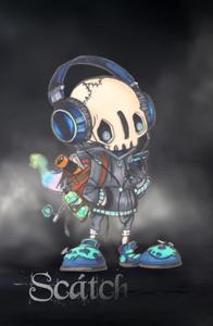 LittleSkeletonScáth on your journey: Tagebuch Notizbuch Journal Notebook | 120 Seiten Premiumpapier mit Punkteraster | Hardcover im Format 13,97 x 21,59 cm (5,5" x 8,5") (German Edition) (Independently published)