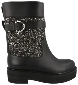 Женские ботильоны Ferragamo EAN с блестками, черные