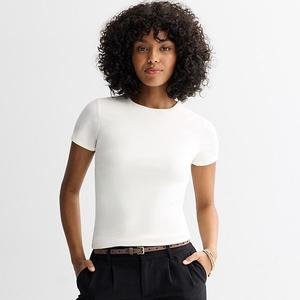 Футболка с подгибкой для подростков So, Coconut White