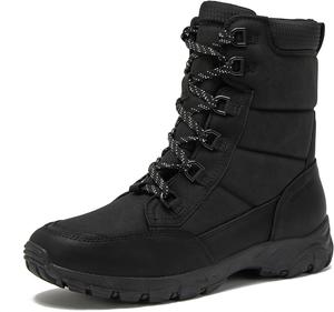 Зимние утепленные ботинки Lands' End для мужчин, с шнуровкой или без, водонепроницаемые мужские снежные ботинки, средняя или широкая полнота, размер 8-13, черные, коричневые, зеленые или серые