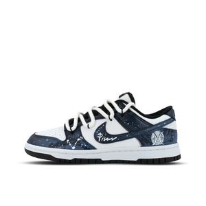 Nike Кроссовки для скейтбординга Dunk Gorilla Jester XJDD Vast Double Fish Low top Unisex бело-синие