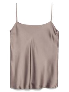 Атласная майка Herno, коричневый