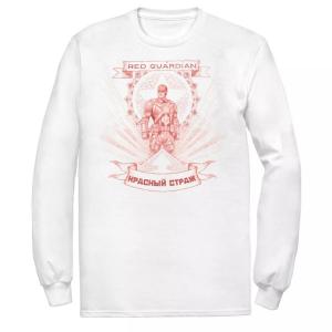Мужская футболка Marvel Black Widow Red Guardian красного оттенка с портретом