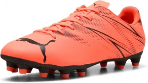 Мужские футбольные бутсы PUMA Attacanto, рифленые, для твердого грунта - черные, красный/черный