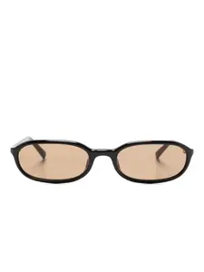 Солнцезащитные очки в овальной оправе Chimi, коричневый