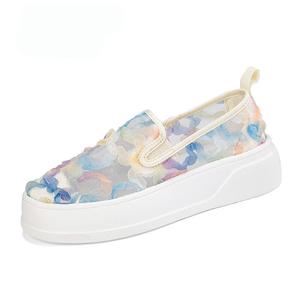 Лоферы женские Tt&Mm, белый/синий