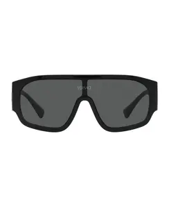 Темно-Серые солнцезащитные очки-подушки Versace, черный