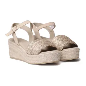 Сандалии Toni Pons Rocio-PH esparto wedge, бежевый