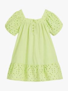 Детское платье-трапеция с вышивкой Whistles, Lime