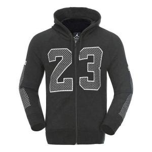 Толстовка Men's Air Jordan Numeric Printing Zipper Sports Jacket Black, черный