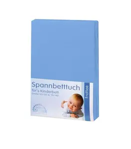 Простыня на резинке Julius Zöllner махровая синяя 70/140 Julius Zöllner Qualität für Kinder