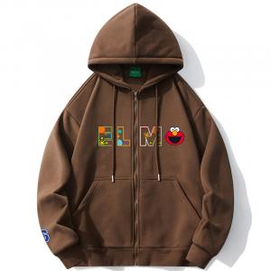 Унисекс свитшот SESAME STREET, коричневый