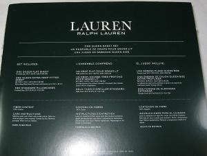 Ralph Lauren Комплект постельного белья 4 предмета, евро, хрустящий хлопок, принт "листья", цвет кремовый/бежевый/серый