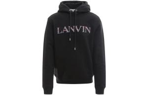 Толстовка с вышитым логотипом и шнурком Lanvin, черный