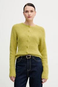 Кардиган с альпакой Sandro Ferrone, зеленый