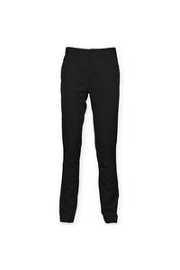 Брюки-чиносы стрейч с высоким содержанием хлопка Front Row, черный