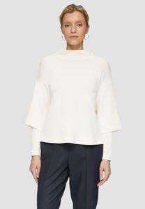 Толстовка LOOSE AUS MIT ÜBERSCHNITTENEN SCHULTERN s.Oliver BLACK LABEL, слоновая кость