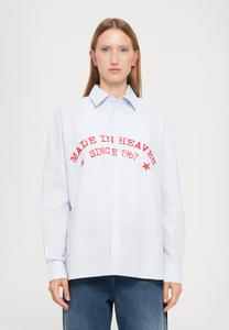 Блуза Fiorucci WOMEN'S MADE IN HEAVEN PRINT LIGHT BLUE STRIPED SHIRT, Light Blue