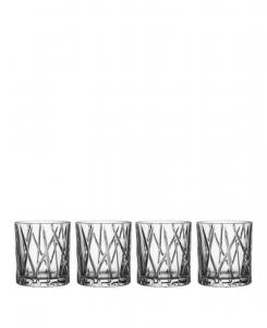 Набор из 4 бокалов City Old Fashioned Glasses Orrefors, прозрачный