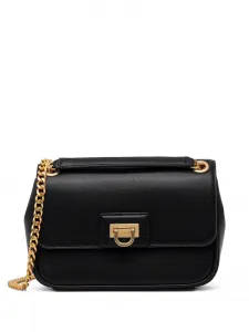 Сумка через плечо с ремнем и верхней ручкой DKNY, черный