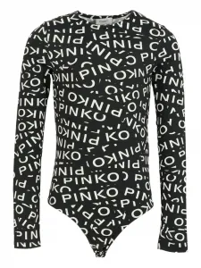 Боди с логотипом Pinko Kids, черный