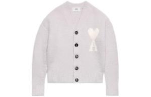 Парижский вязаный кардиган на пуговицах Ami De Coeur AMIPARIS, серый