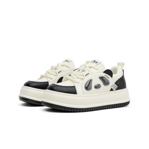 Кеды, скейтборд обувь женская низкая Gemeiq, бежевый/коричневый