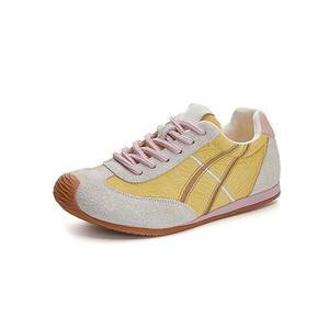 Прочные дышащие низкие повседневные кроссовки Women's Zdwo, желтый