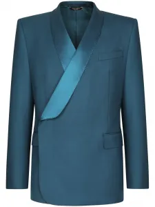 Двубортный смокинг Sicilia Dolce & Gabbana, синий