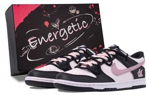 Детские скейтерские кроссовки Dunk Grade School Nike, черный/розовый