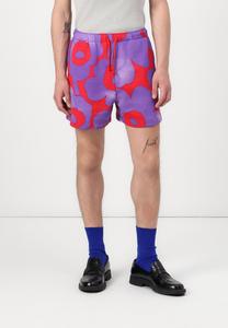 Шорты Marimekko MIKSAUS AKVARELLI UNIKKO UNISEX, Red/Lilac/Multi-Coloured