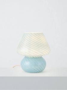 Стеклянная настольная лампа в виде гриба John Lewis, Haze Blue