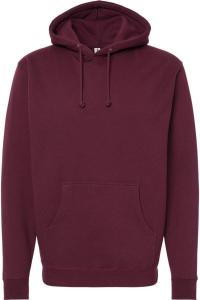 Толстовка с капюшоном Independent Trading Co. Heavyweight, бордовый
