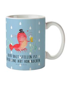 Детская кружка с изображением лобстера и пшеницы в пастельно-голубых тонах Mr. & Mrs. Panda