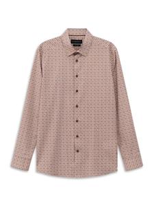 Bugatti Рубашка коричневого цвета в стиле 70-х