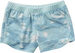 Carhartt детские CH9289 легкие камуфляжные рабочие шорты Ripstop - для девочек, Teal Blind Fatigue Camo