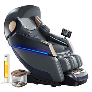 Массажное кресло для дома полный массаж тела роскошная космическая капсула, умная вилла электрическая поддержка шеи и поясницы s500 AUX, черный
