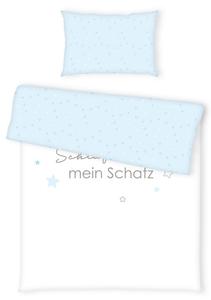 Детское Постельное белье, синий/белый