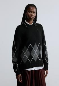 Джемпер Tommy Jeans ARGYLE SWEATER, Black
